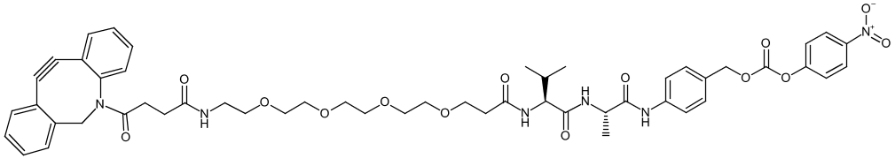 DBCO-PEG4-Val-Ala-PAB-PNP
