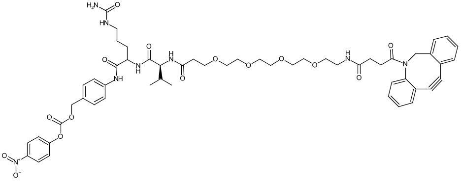 DBCO-PEG4-Val-Cit-PAB-PNP
