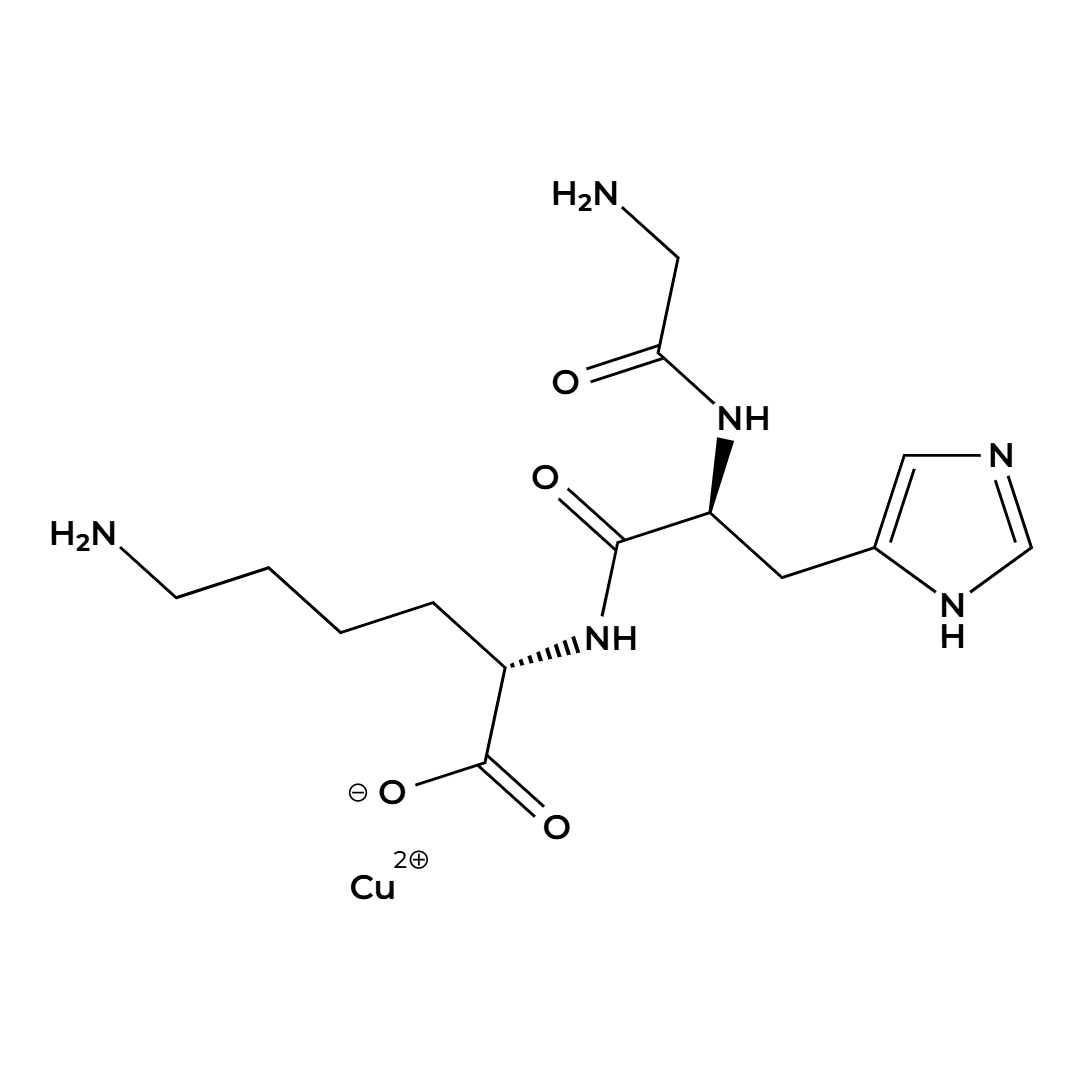 N2-(N-Glycyl-L-Histidyl)-L-Lysine Copper Complex
