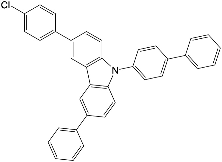 9-([1,1'-Biphenyl]-4-yl)-3-(4-chlorophenyl)-6-phenyl-9H-carbazole