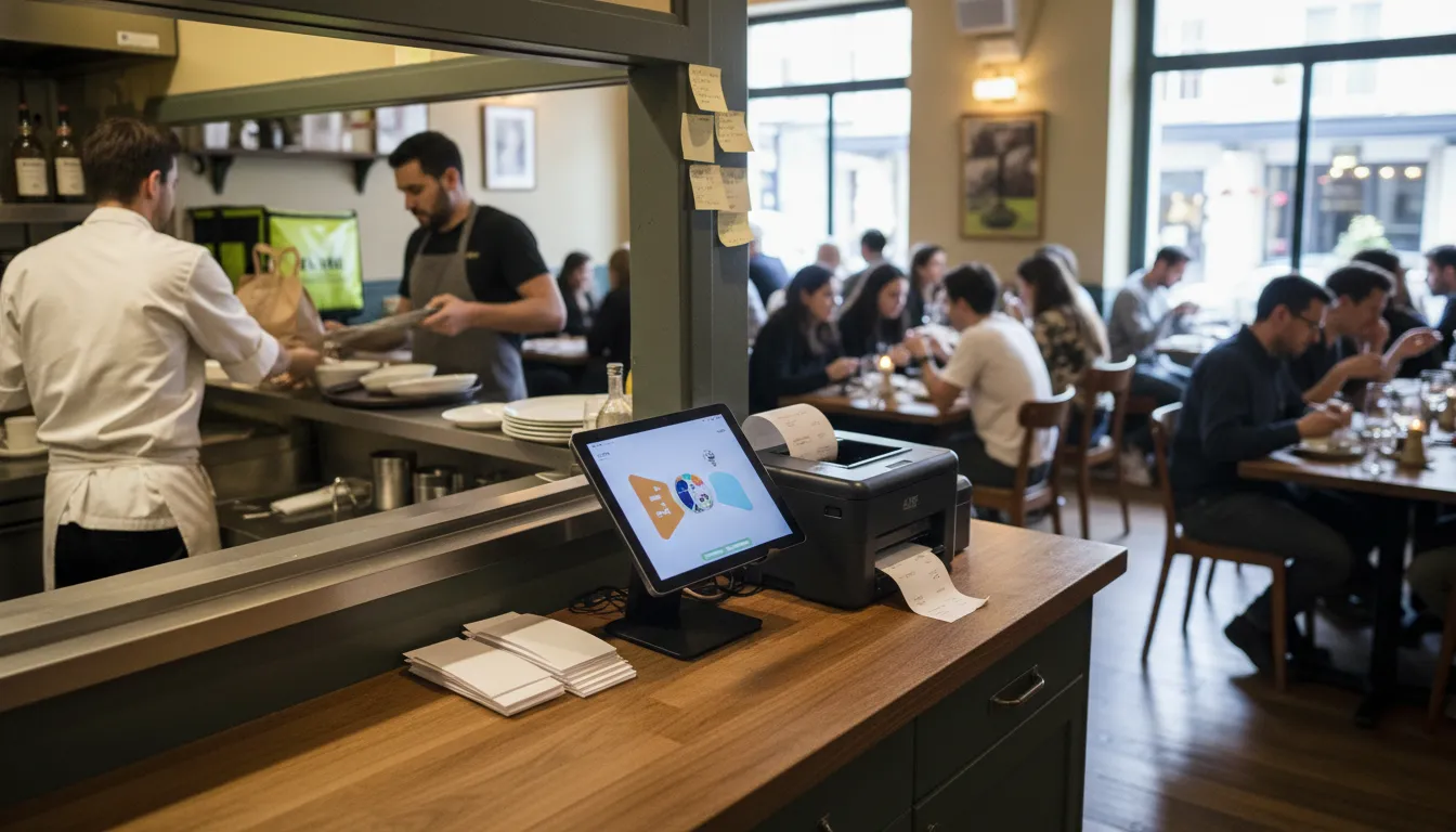 Photograph illustrating online ordering pos integration restaurant
