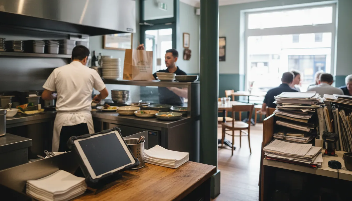 Photograph illustrating restaurant pos system with inventory management