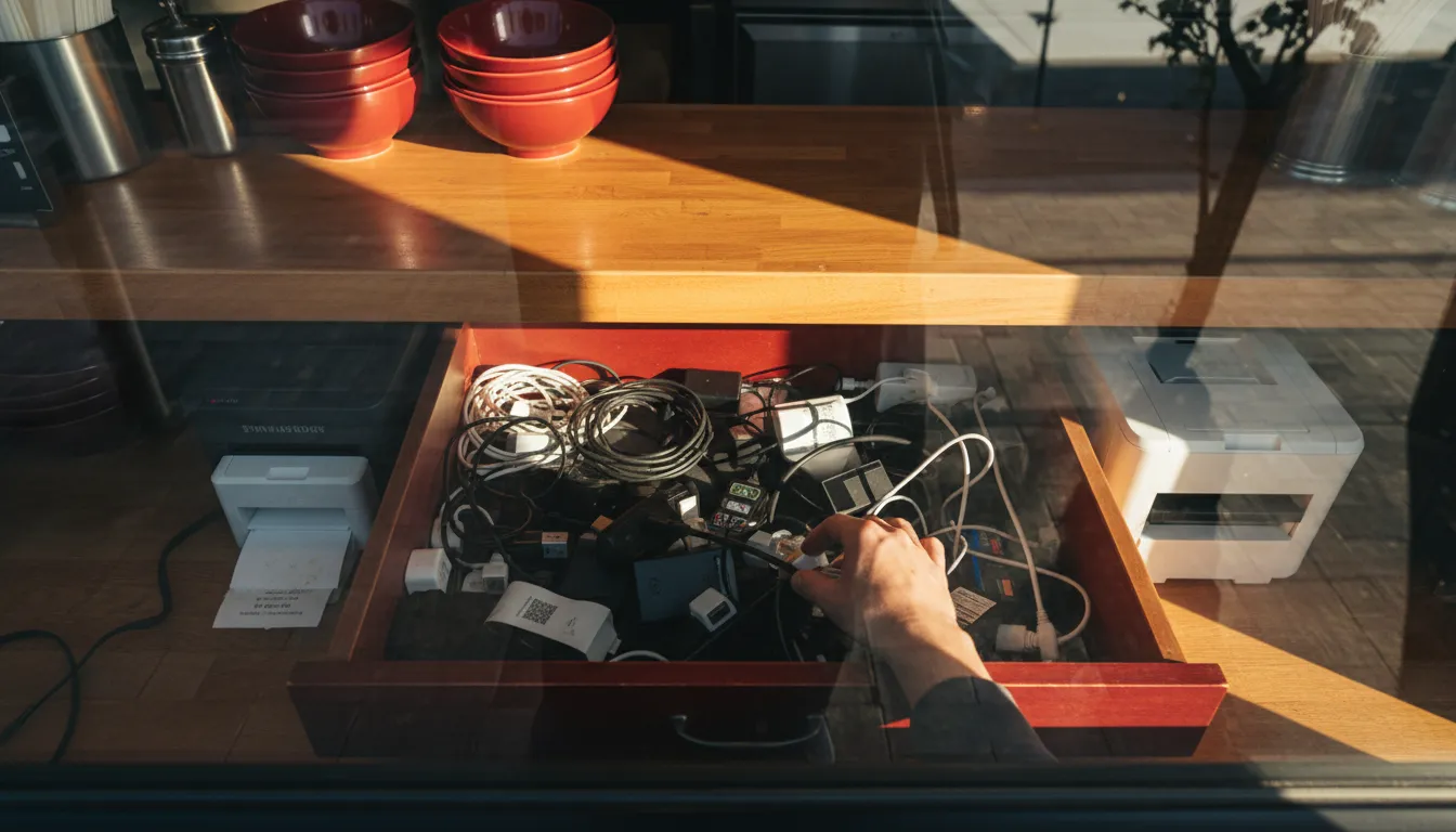 Photograph illustrating restaurant pos system with inventory management