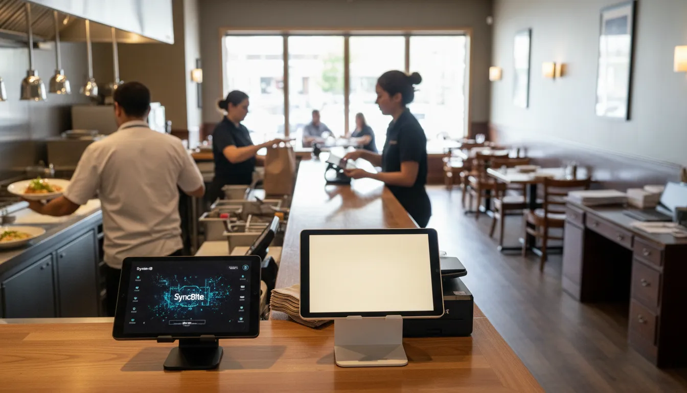 Photograph illustrating syncbite vs toast pos