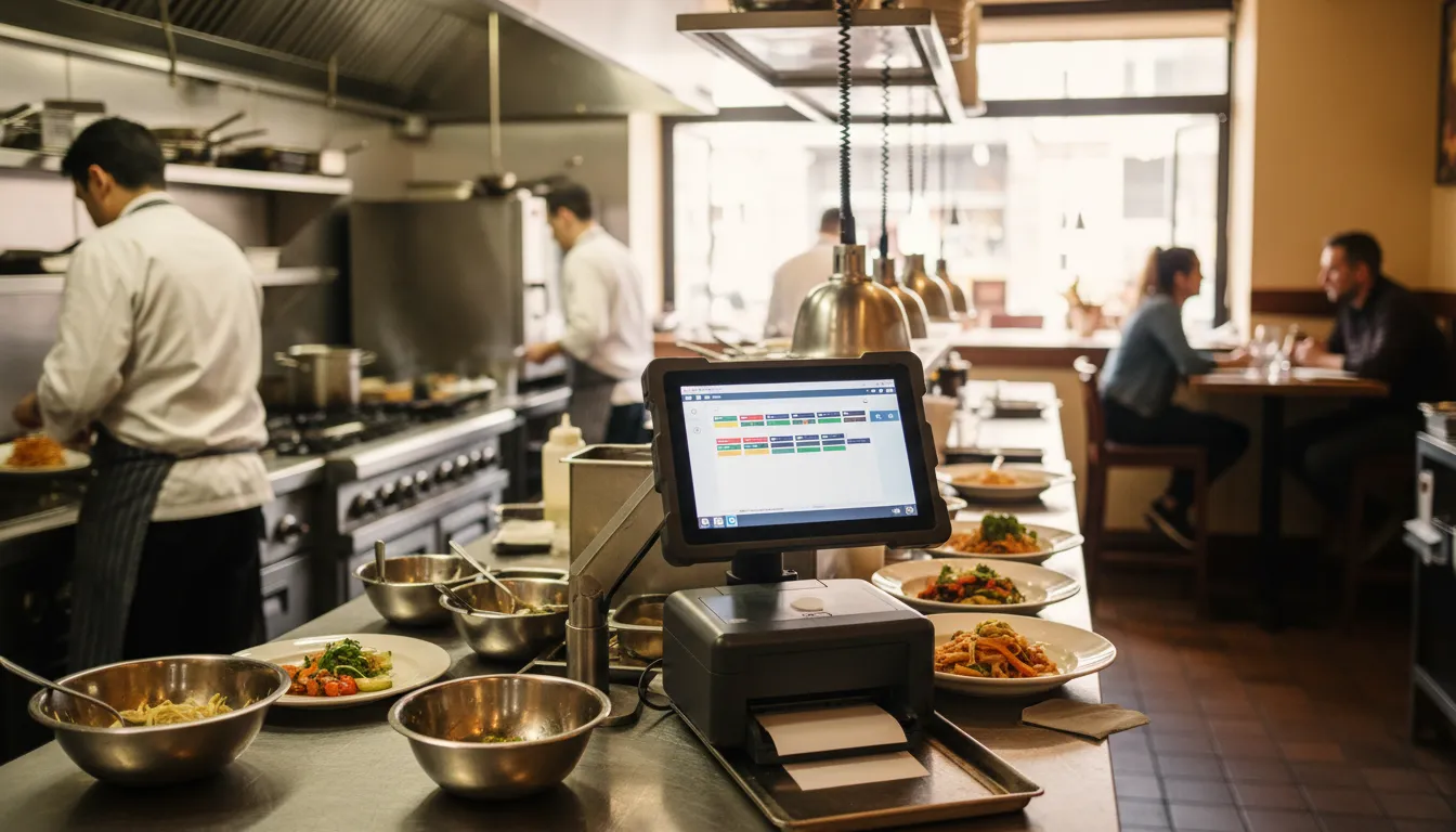 Photograph illustrating kitchen display system cost