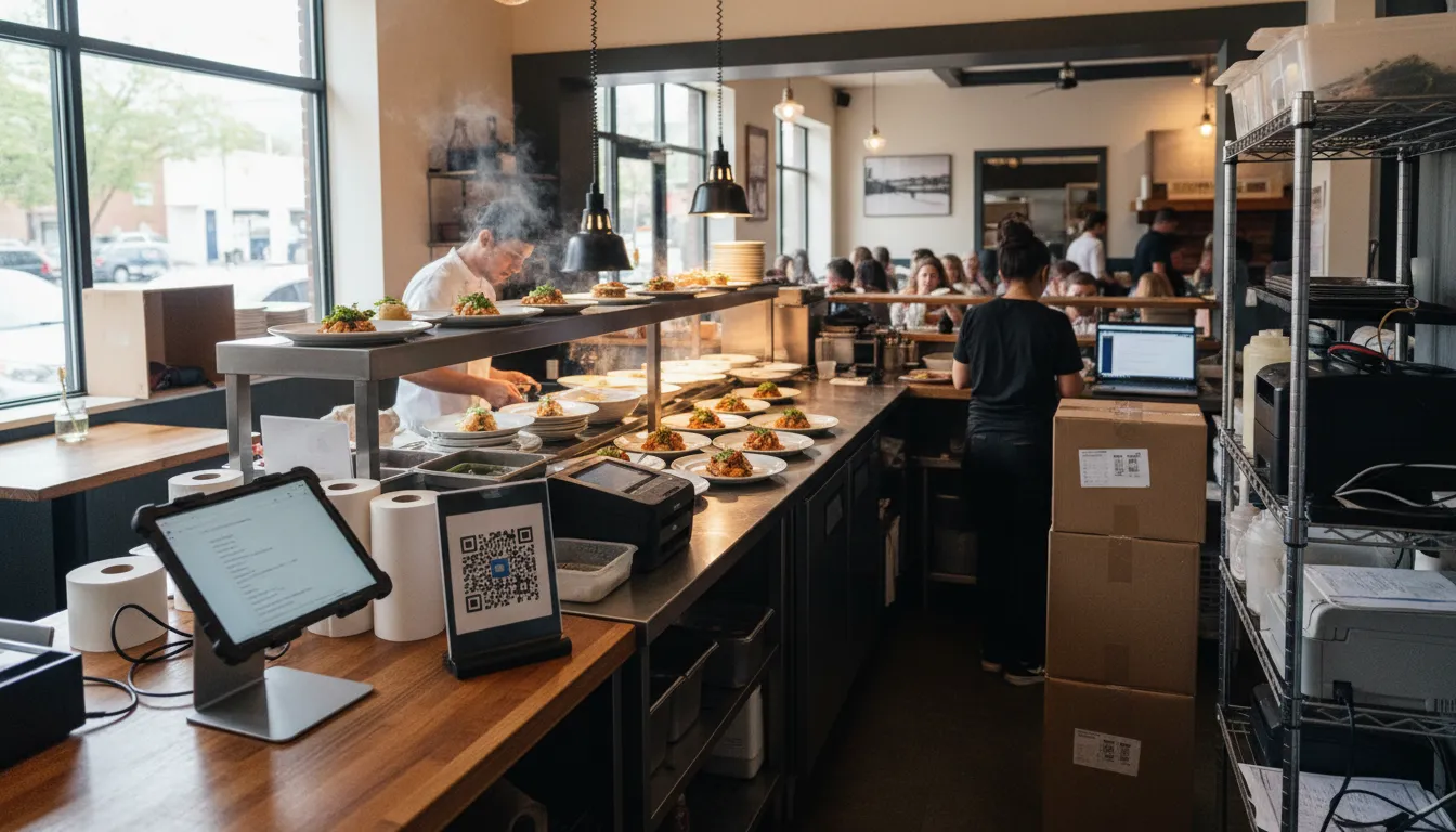 Photograph illustrating qr code ordering system for restaurants cost
