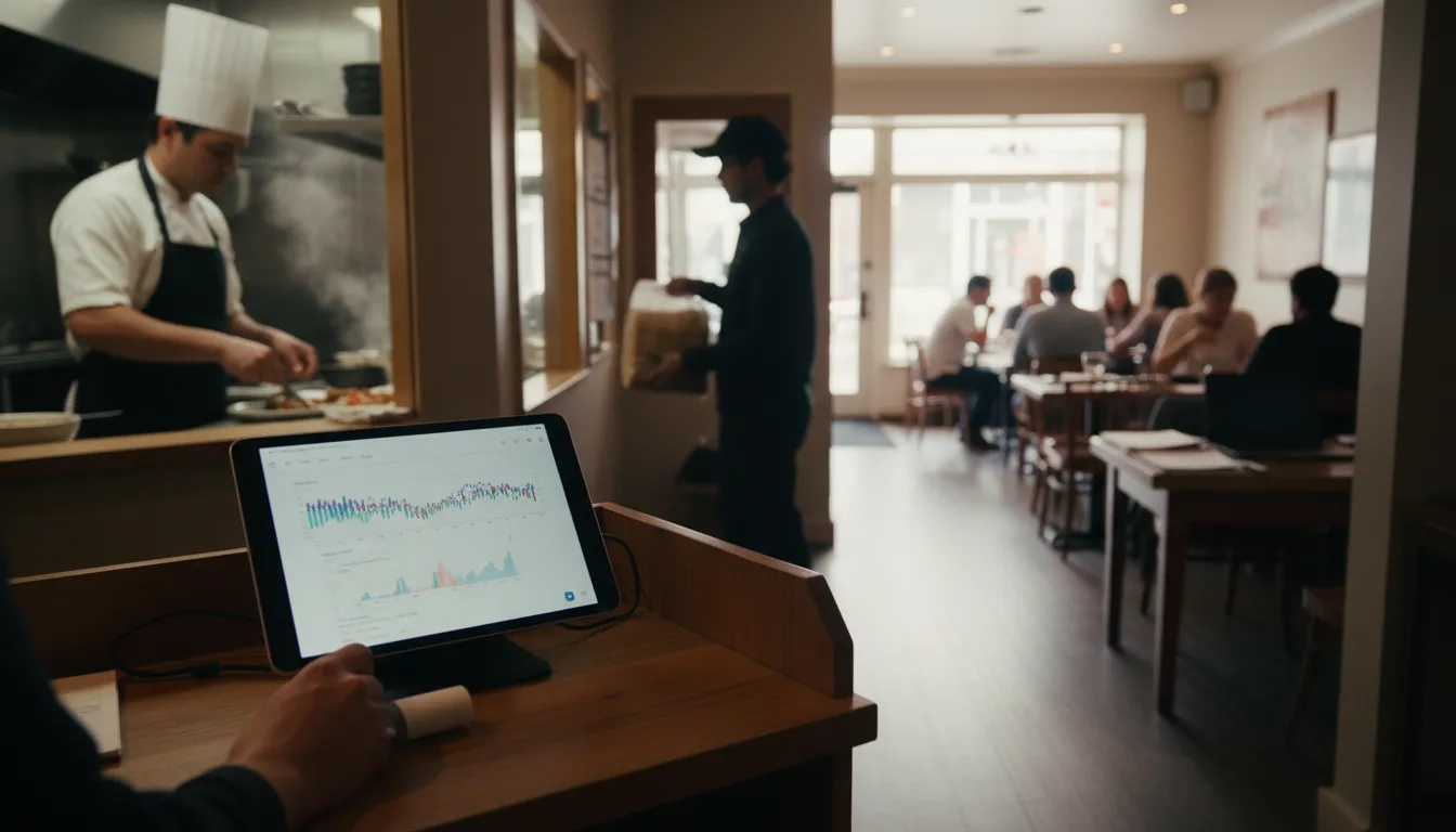 Photograph illustrating ai pos system benefits restaurant profitability