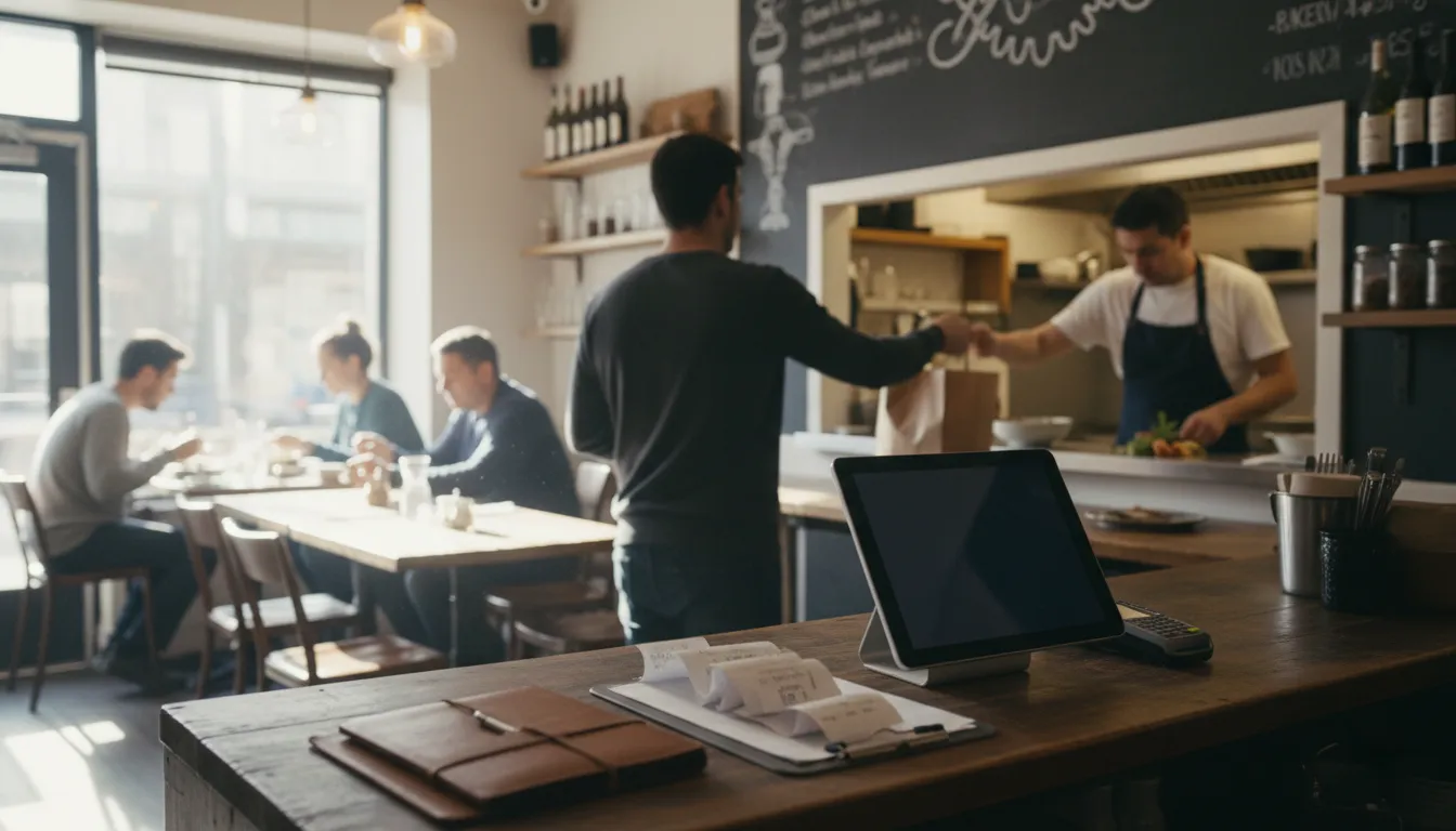 Photograph illustrating restaurant pos system cost small business