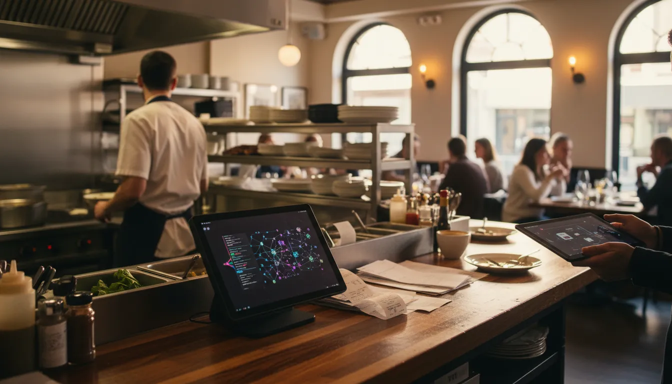 Photograph illustrating AI POS menu engineering