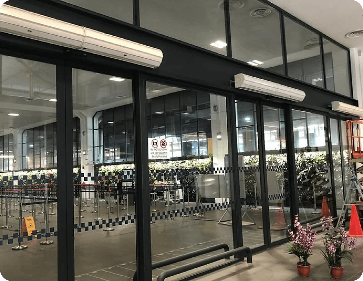 Air Curtain Installation – Government Building
