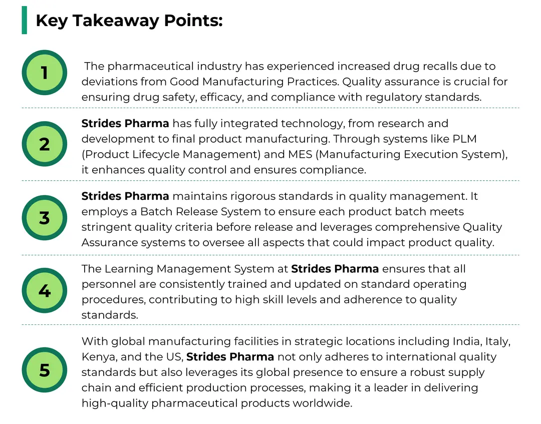 Pharma industry key points