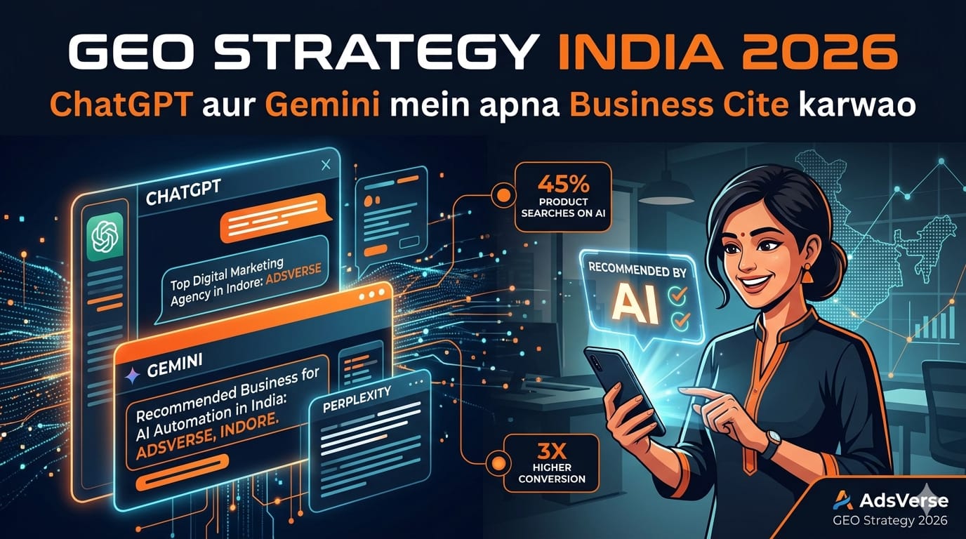 GEO Strategy India 2026: Get Your Business Cited on ChatGPT & Gemini | AdsVerse