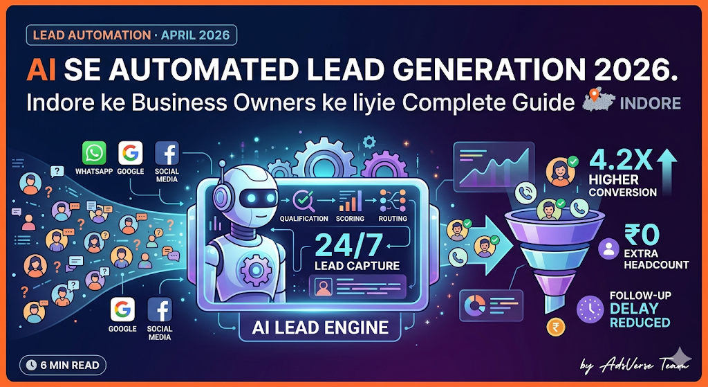 AI Lead Generation 2026: Automated System Guide for Indore Business Owners | AdsVerse