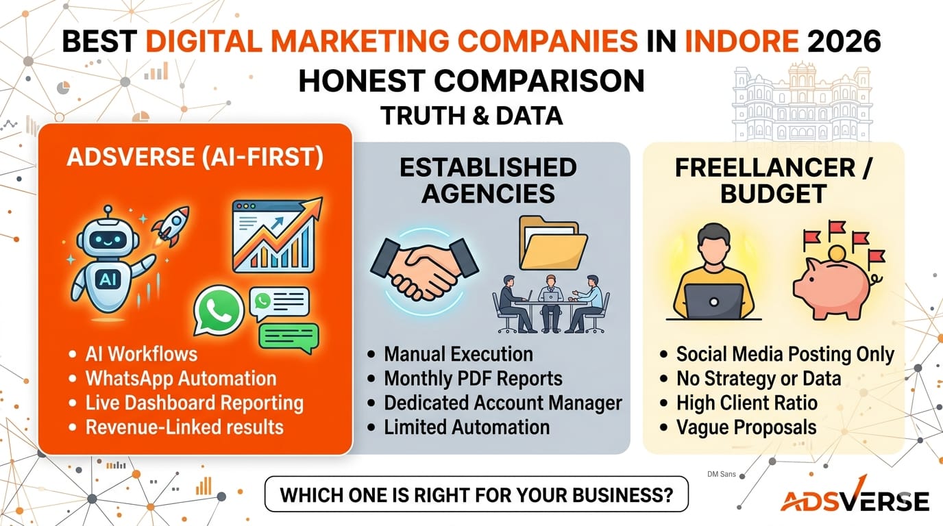 Best Digital Marketing Companies in Indore 2026: Honest Comparison + What No One Tells You