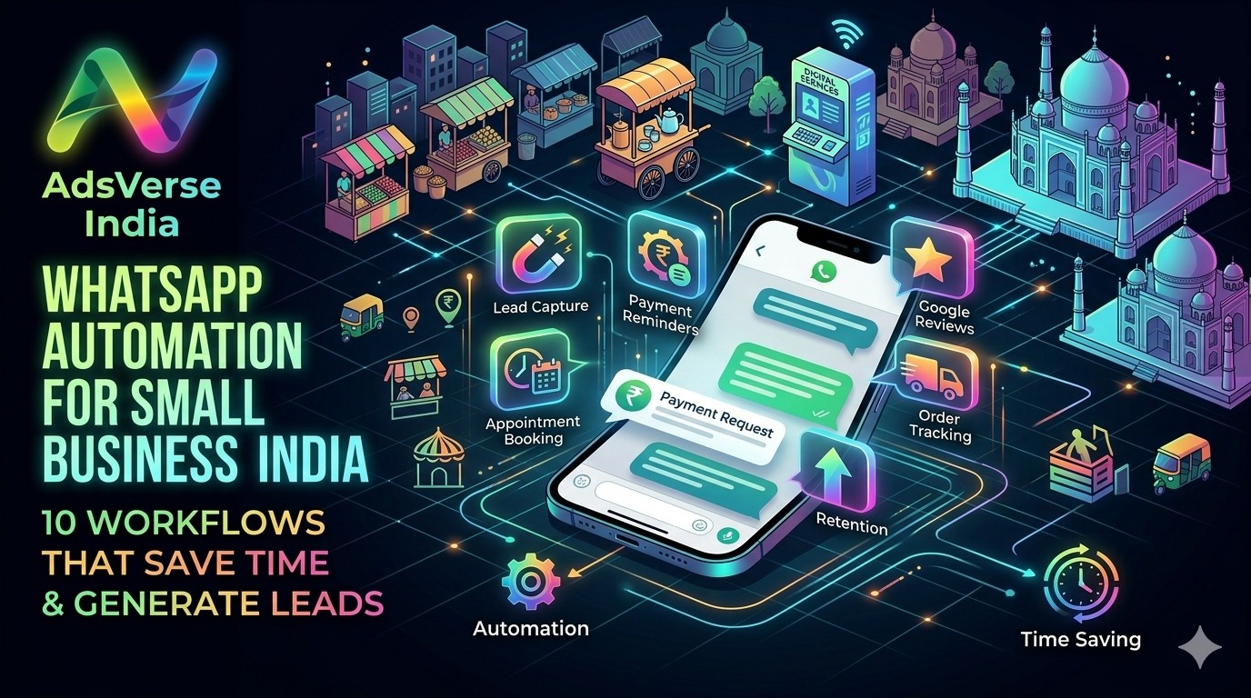 WhatsApp Automation for Small Business India: 10 Workflows That Save Time and Generate Leads