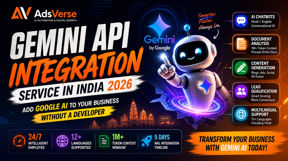 Gemini API Integration Service in India 2026: How to Add Google AI to Your Business (Without a Developer)