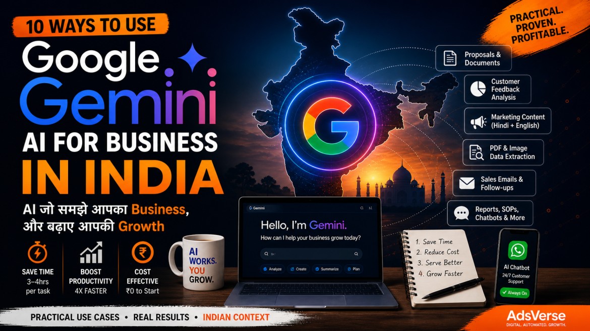 Google Gemini AI for Business in India: 10 Ways to Use It and Actually Make Money
