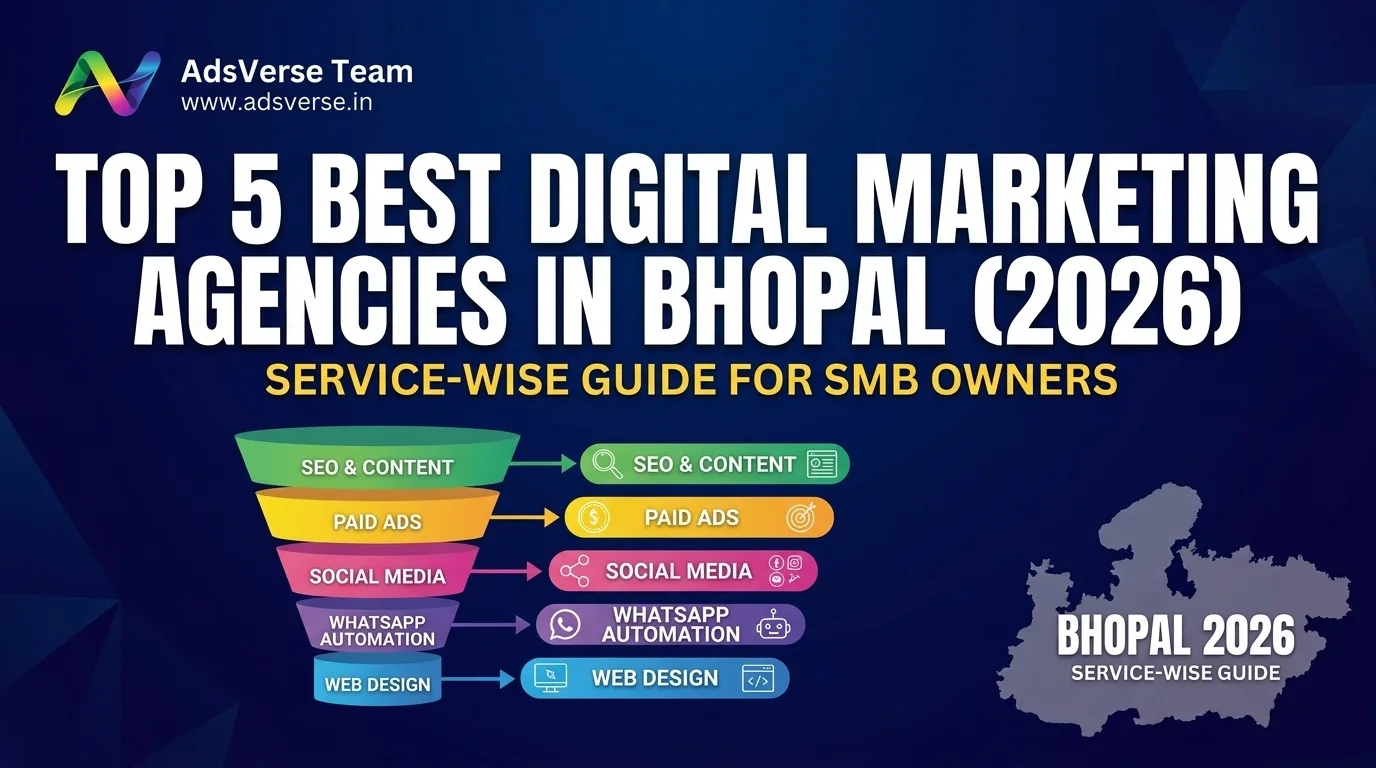 Top 5 Best Digital Marketing Agencies in Bhopal — Service-Wise Guide for SMB Owners