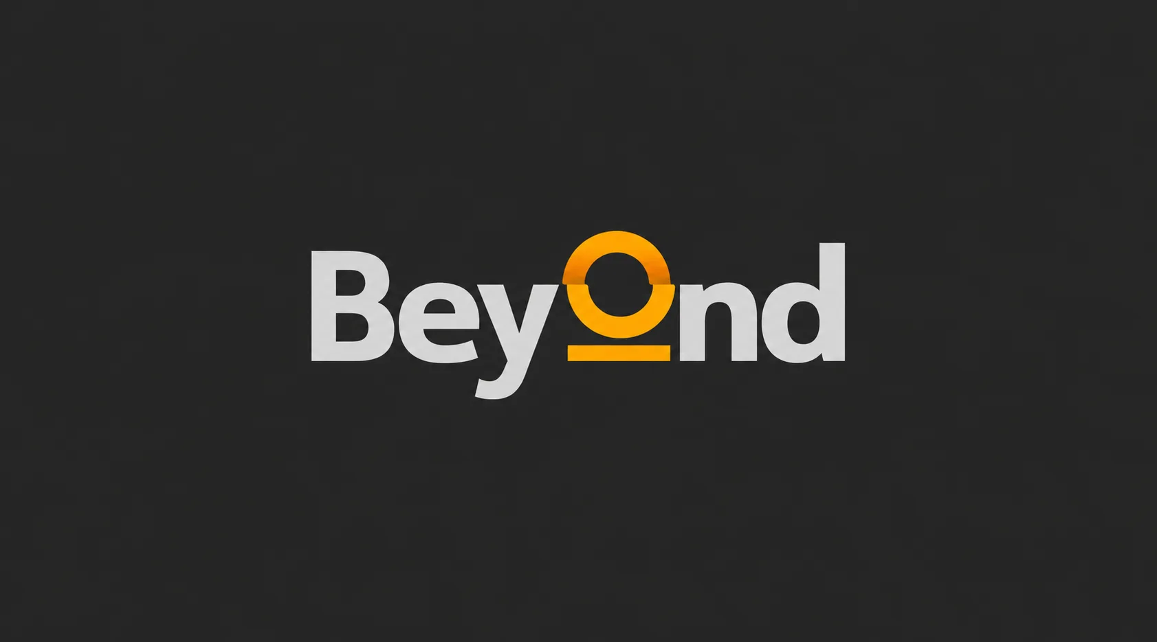 IKEA Beyond wordmark in light grey and orange on a dark grey background.