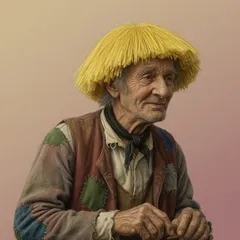 Portrait illustration of Geppetto from The Adventures of Pinocchio