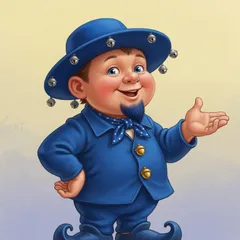 Portrait illustration of Boq from The Wonderful Wizard of Oz