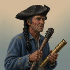 Portrait illustration of Billy Bones from Treasure Island