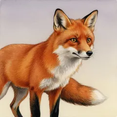Portrait illustration of The Fox from Aesop's Fables