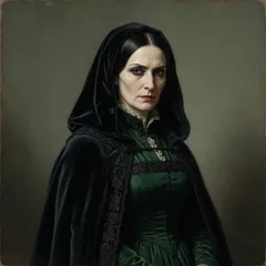Portrait illustration of The Enchantress from Grimm's Fairy Tales