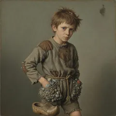 Portrait illustration of Hansel from Grimm's Fairy Tales