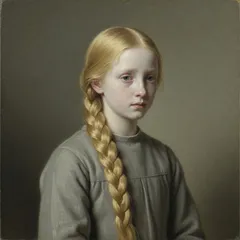 Portrait illustration of Rapunzel from Grimm's Fairy Tales