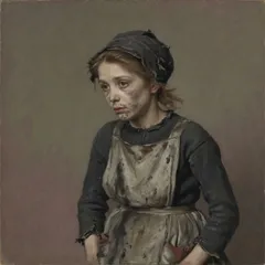 Portrait illustration of Becky from A Little Princess