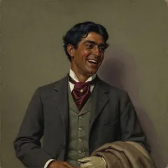 Portrait illustration of Captain Crewe from A Little Princess
