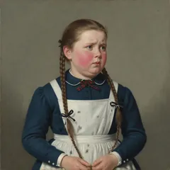 Portrait illustration of Ermengarde St. John from A Little Princess