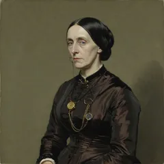 Portrait illustration of Miss Minchin from A Little Princess