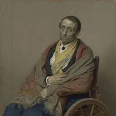 Portrait illustration of Mr. Carrisford from A Little Princess