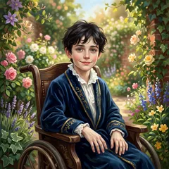 Portrait illustration of Colin Craven from The Secret Garden