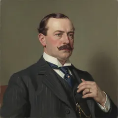 Portrait illustration of Mr. Darling from Peter Pan (Peter and Wendy)