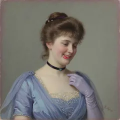 Portrait illustration of Mrs. Darling from Peter Pan (Peter and Wendy)