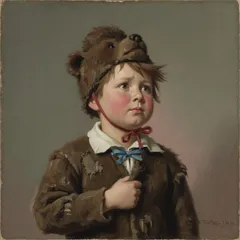 Portrait illustration of Tootles from Peter Pan (Peter and Wendy)