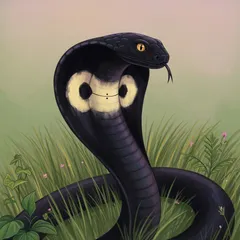 Portrait illustration of Nag from The Jungle Book