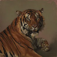Portrait illustration of Shere Khan from The Jungle Book