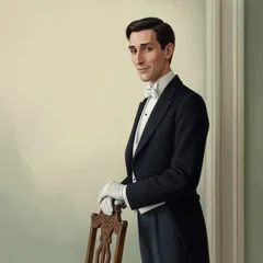 Portrait illustration of Sebastian from Heidi