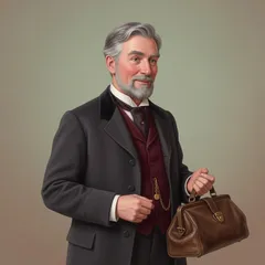 Portrait illustration of The Doctor from Heidi