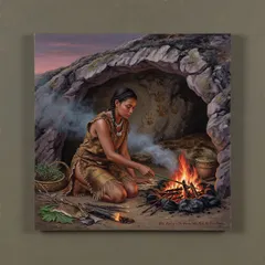 Portrait illustration of The Woman from Just So Stories