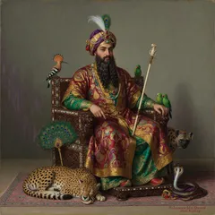 Portrait illustration of Suleiman-bin-Daoud from Just So Stories