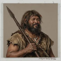 Portrait illustration of Tegumai from Just So Stories