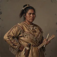 Portrait illustration of Teshumai Tewindrow from Just So Stories