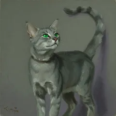 Portrait illustration of The Cat from Just So Stories