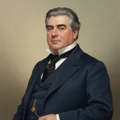 Portrait illustration of Judge Thatcher from The Adventures of Tom Sawyer