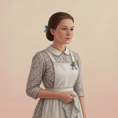 Portrait illustration of Mary from The Adventures of Tom Sawyer